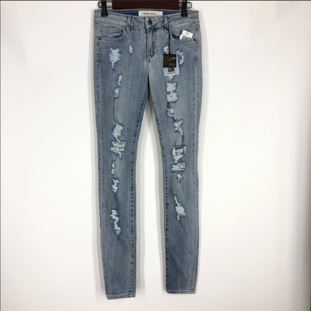 Hidden Jeans size 26 ripped skinny